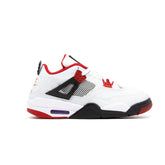 Jordan 4: O Ícone do Estilo e Performance na cor Branco com Preto e Vermelho - Masculino - Asah Store